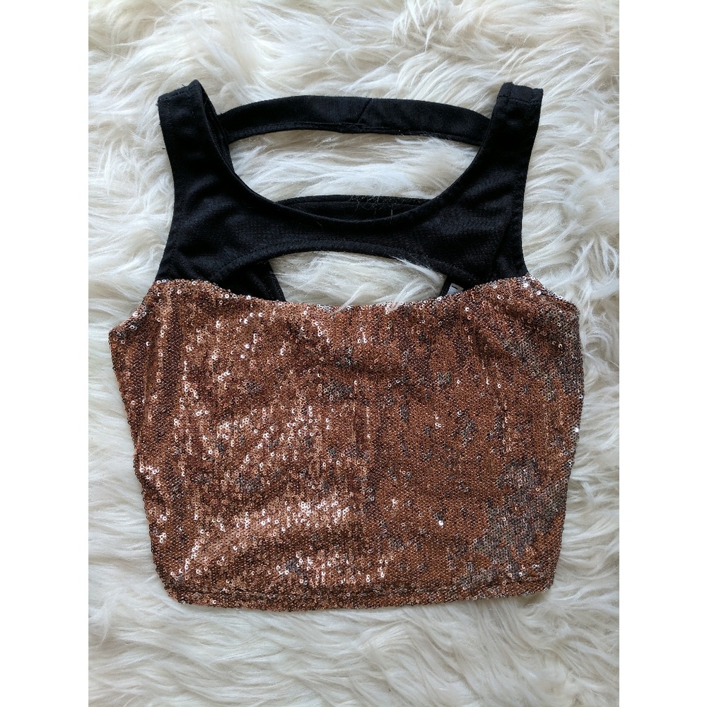 ❗Last Chance ❗Charlotte Russe Sequence Crop Top